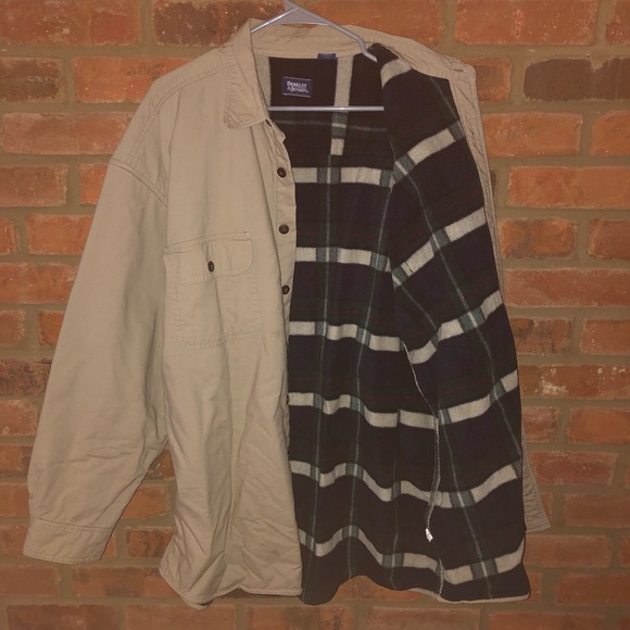 Berkley & Jensen Button-Down Jacket/Coat (Beige, XXL) - Picture 1 of 13